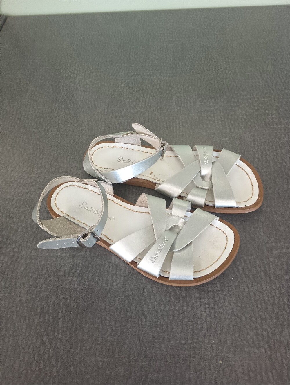 Salt Water Silver Sandals